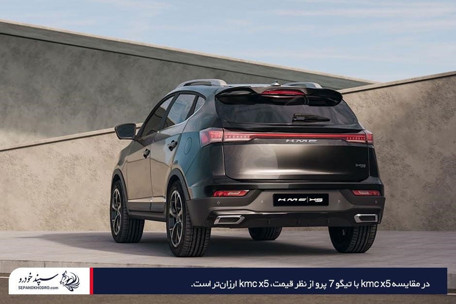 بررسی قیمت و ارزش خرید KMC X5 و تیگو 7 پرو
